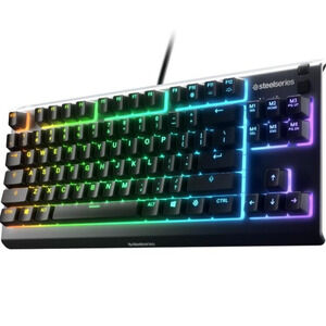 SteelSeries Apex 3 TKL RGB Gaming Keyboard Water Resistant NEW Sealed Box